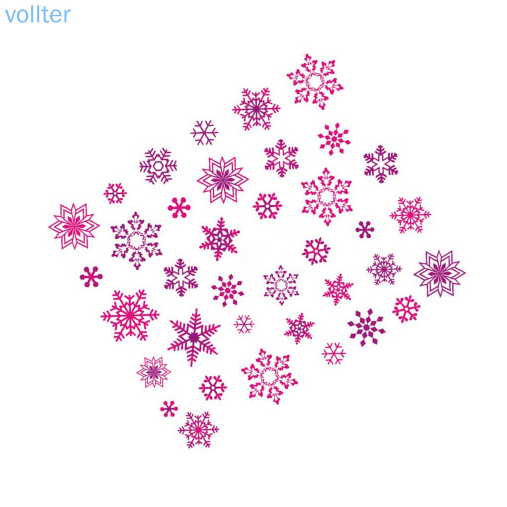 Miếng Dán Móng Tay Hình Hoa Tuyết Phong Cách Giáng Sinh