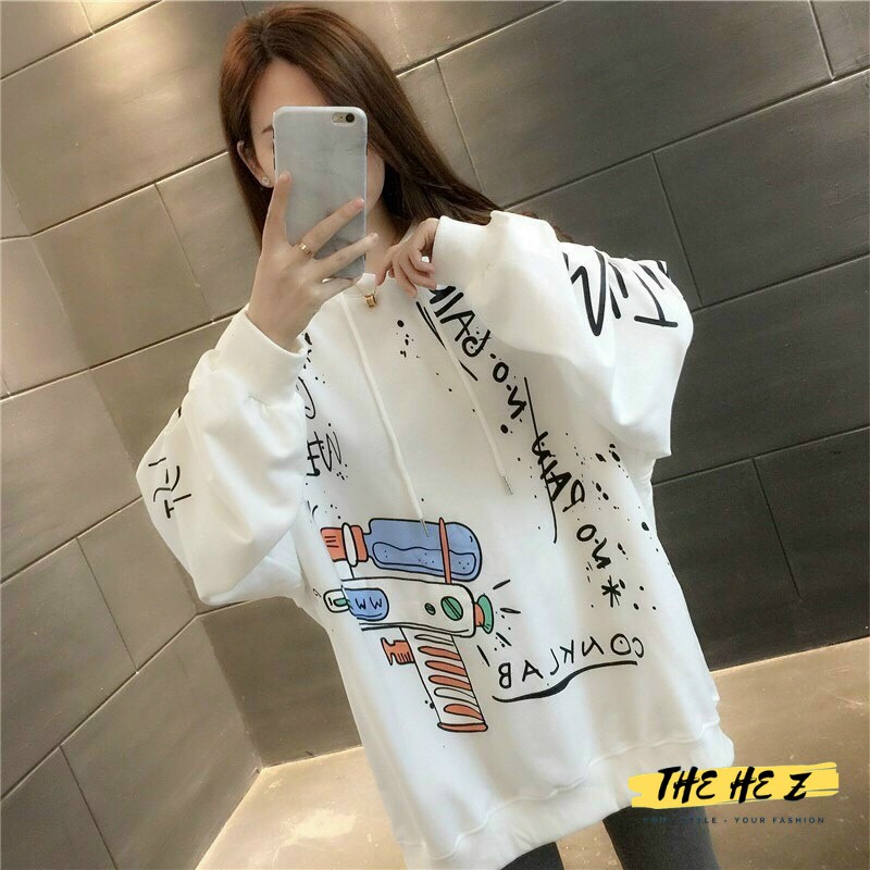 Áo khoác hoodie nữ cute đẹp from rộng mềm, nón lót nỉ 2 lớp in chữ CONKLAB Z02 | BigBuy360 - bigbuy360.vn