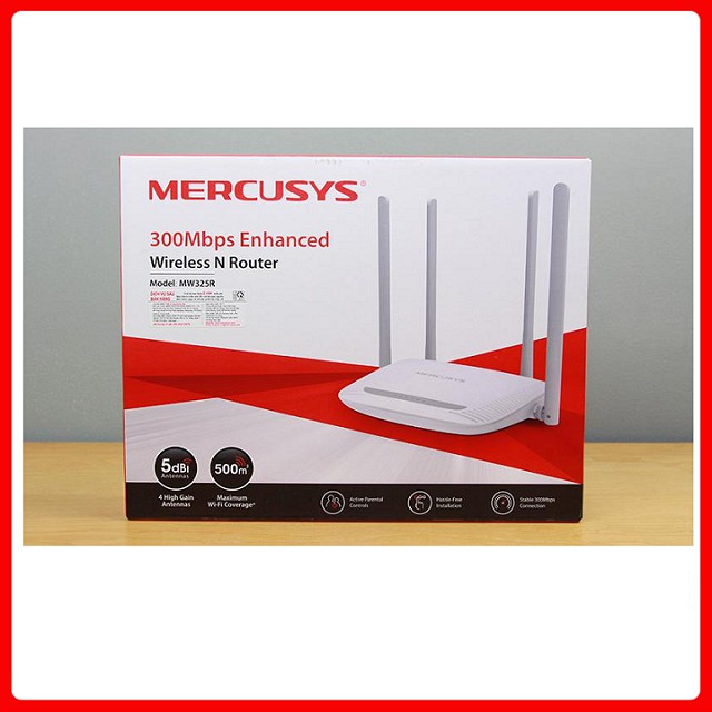 Phát Wifi Mercusys MW325R 4 râu - BH Chính Hãng 24 tháng