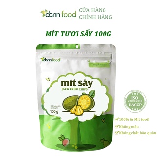 [Tốt Cho Sức Khỏe] Mít Sấy Giòn Nguyên Chất Không Đường 100g Dann Food