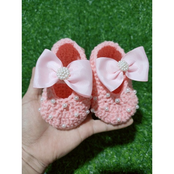 Giày len cho bé không dán đế