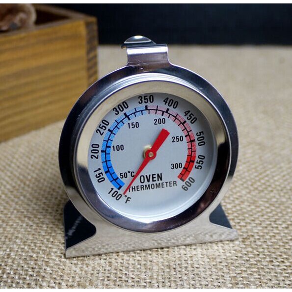 Nhiệt kế lò nướng bằng thép không gỉ chịu nhiệt độ cao (50-300 C)