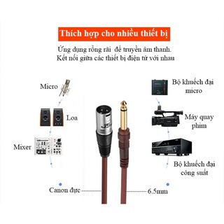 DÂY TÍN HIỆU XLR ĐỰC RA 6 LI JSJ 804/804B