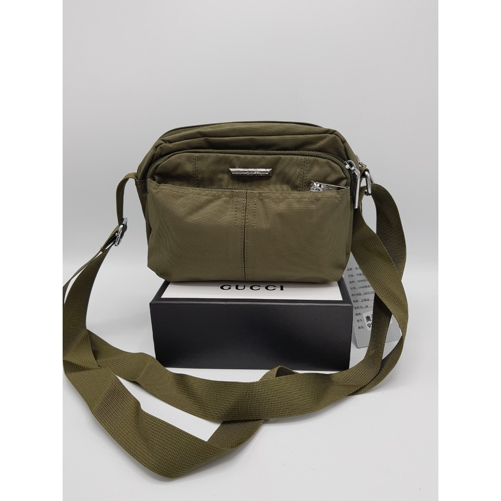 Túi đeo chéo nam vải dù khổ ngang nhiều ngăn size 18 nhiều màu DC131412 (ảnh thật) | BigBuy360 - bigbuy360.vn