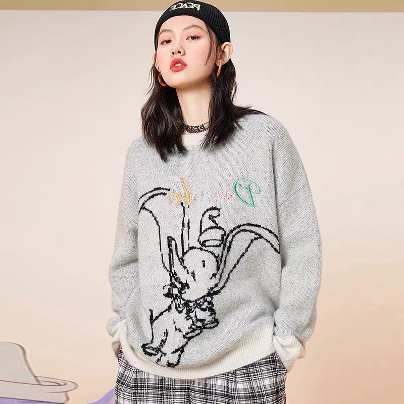 Áo len hoạ tiết voi Peacebird