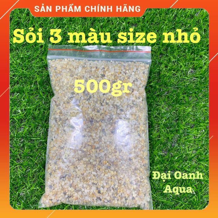 500gr Sỏi 3 màu nhỏ trang trí bể cá thuỷ sinh