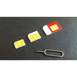 BỘ CHUYỂN ĐỔI SIM ĐA NĂNG NANO SIM + CÂY CHỌT SIM