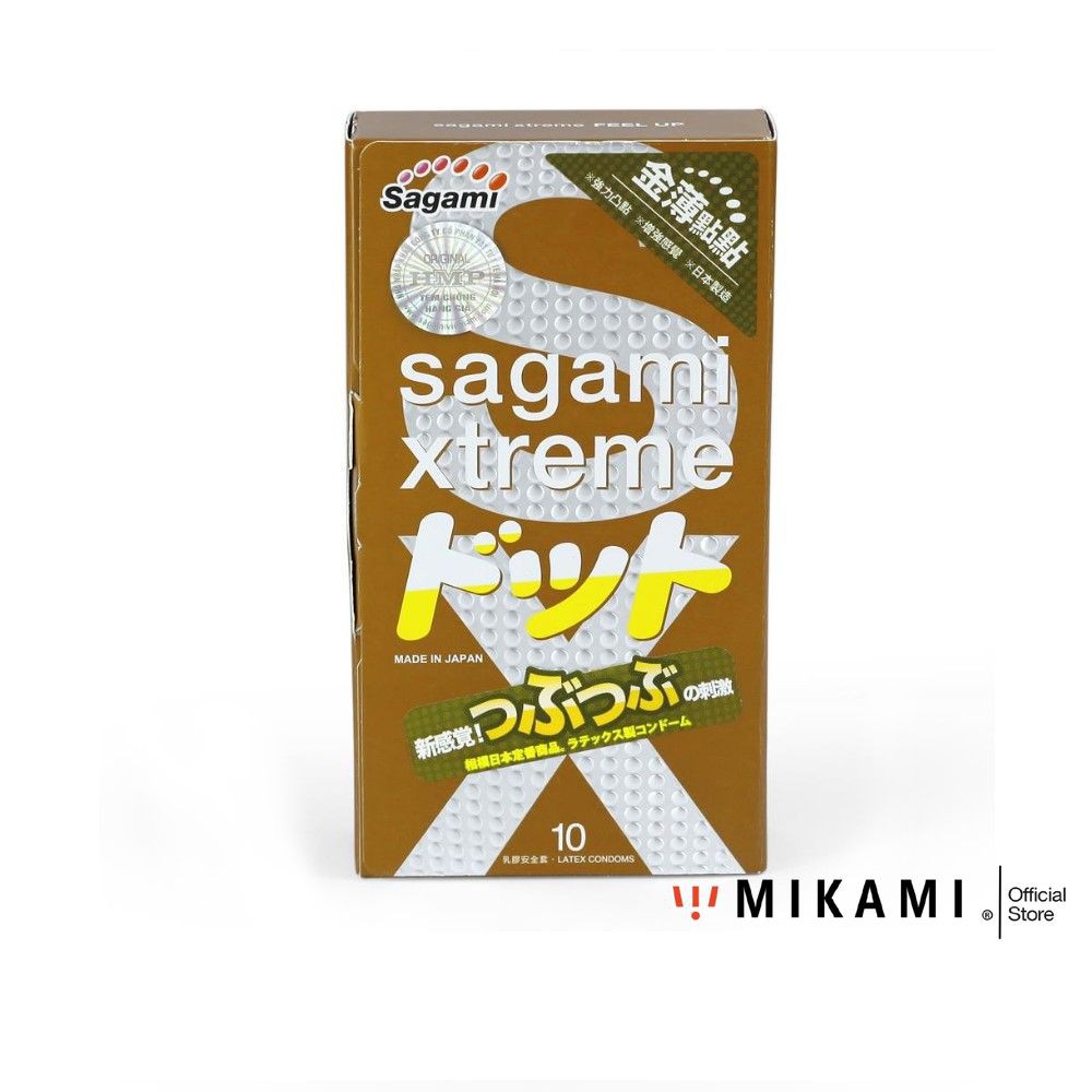 Bao Cao Su SAGAMI XTREME FEEL UP Gai Sần Kéo Dài Thời Gian - Hộp 10c