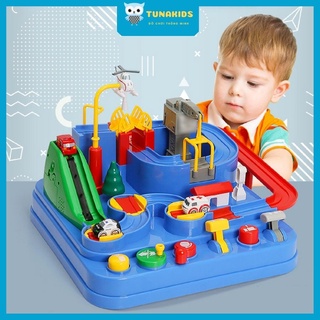 Đồ chơi cho bé trai, Đường đua xe ô tô cao cấp cho bé thông minh TunaKids