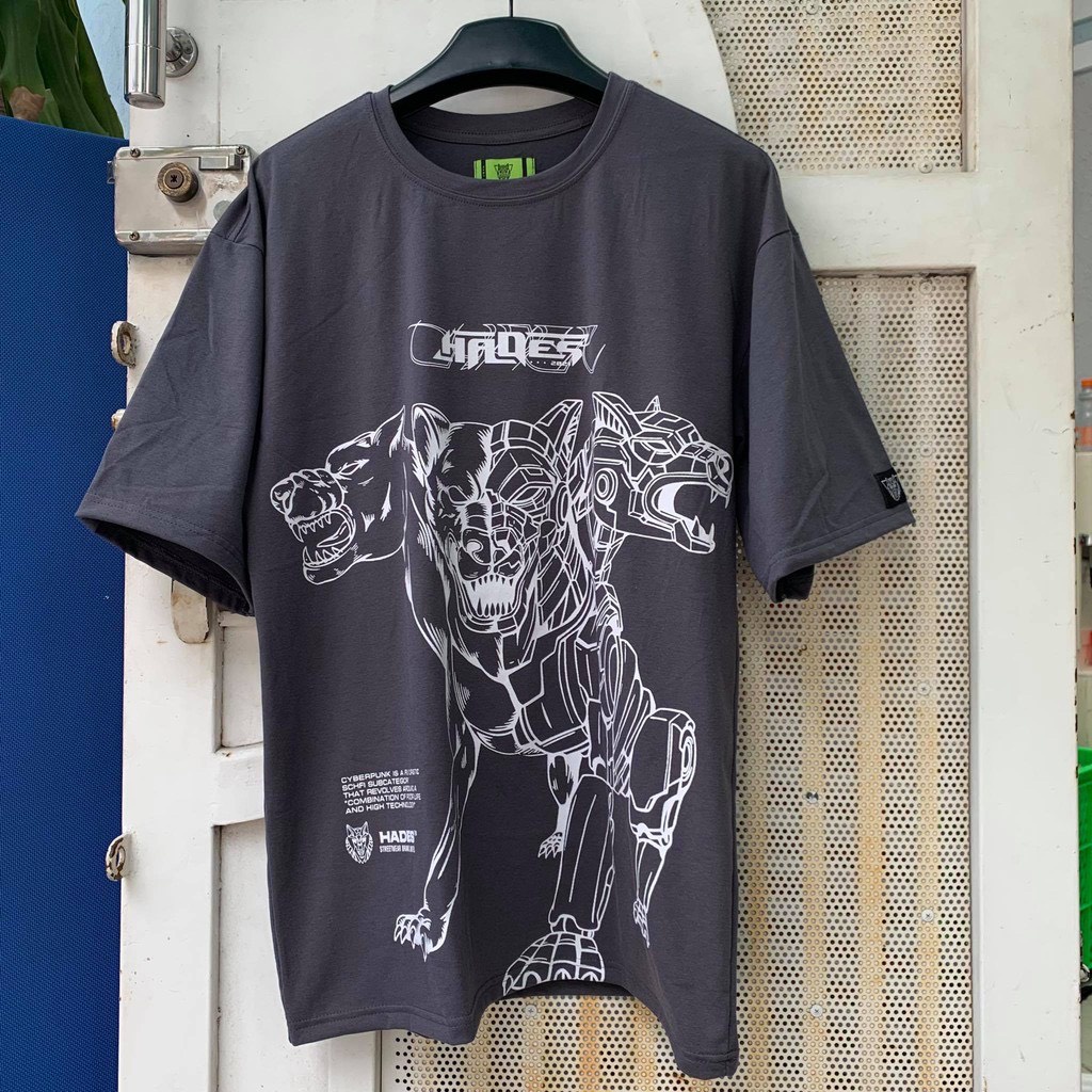 Áo thun Hades Cerberus Tee form rộng unisex nam nữ 40kg-90kg vải cotton dày mịn Thời trang Unisex HCM AL119