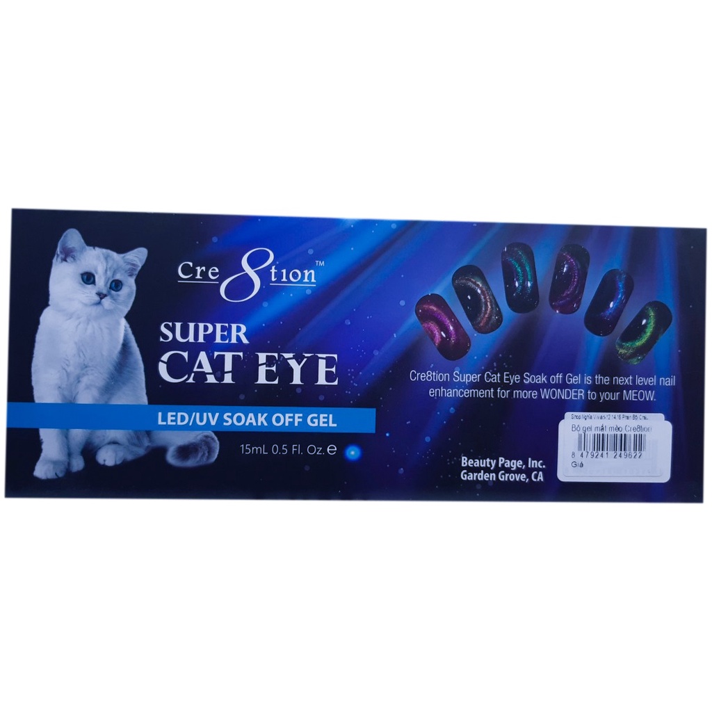 Bộ gel mắt mèo Cre8tion (NA5015)