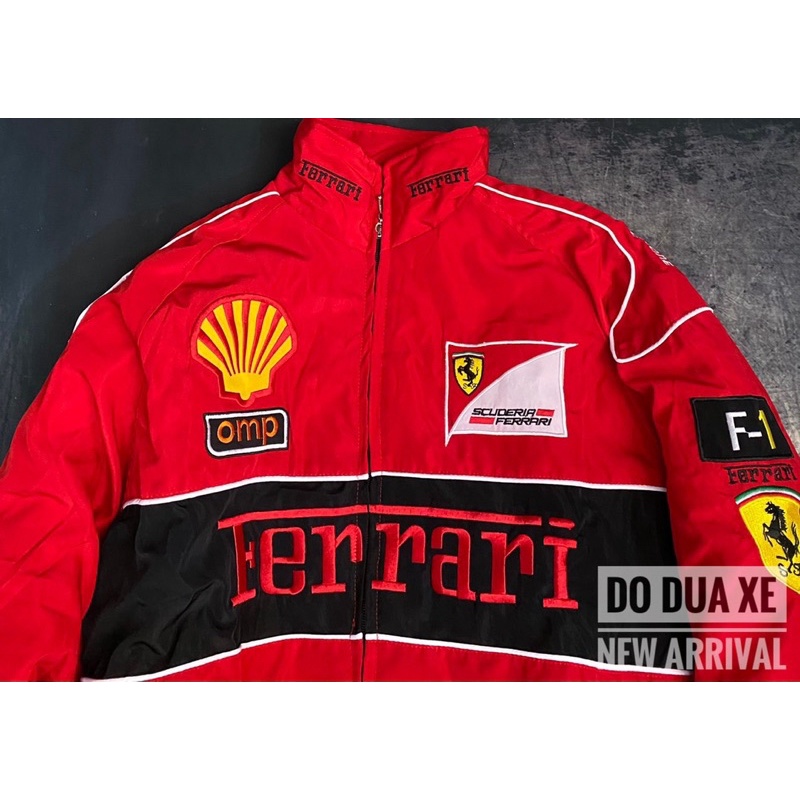 Áo khoác _áo gió đua xe Ferrari