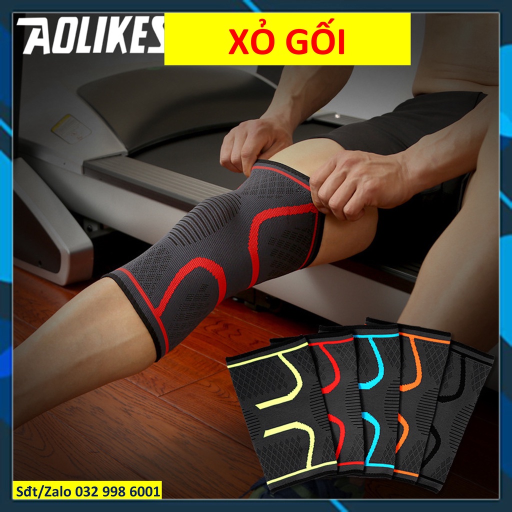 Xỏ gối Bó gối thể thao Băng gối thể thao Bảo vệ đầu gối chính hãng Aolikes 7718 7723 7710 7720 7721 7725 7316 666 ddcg