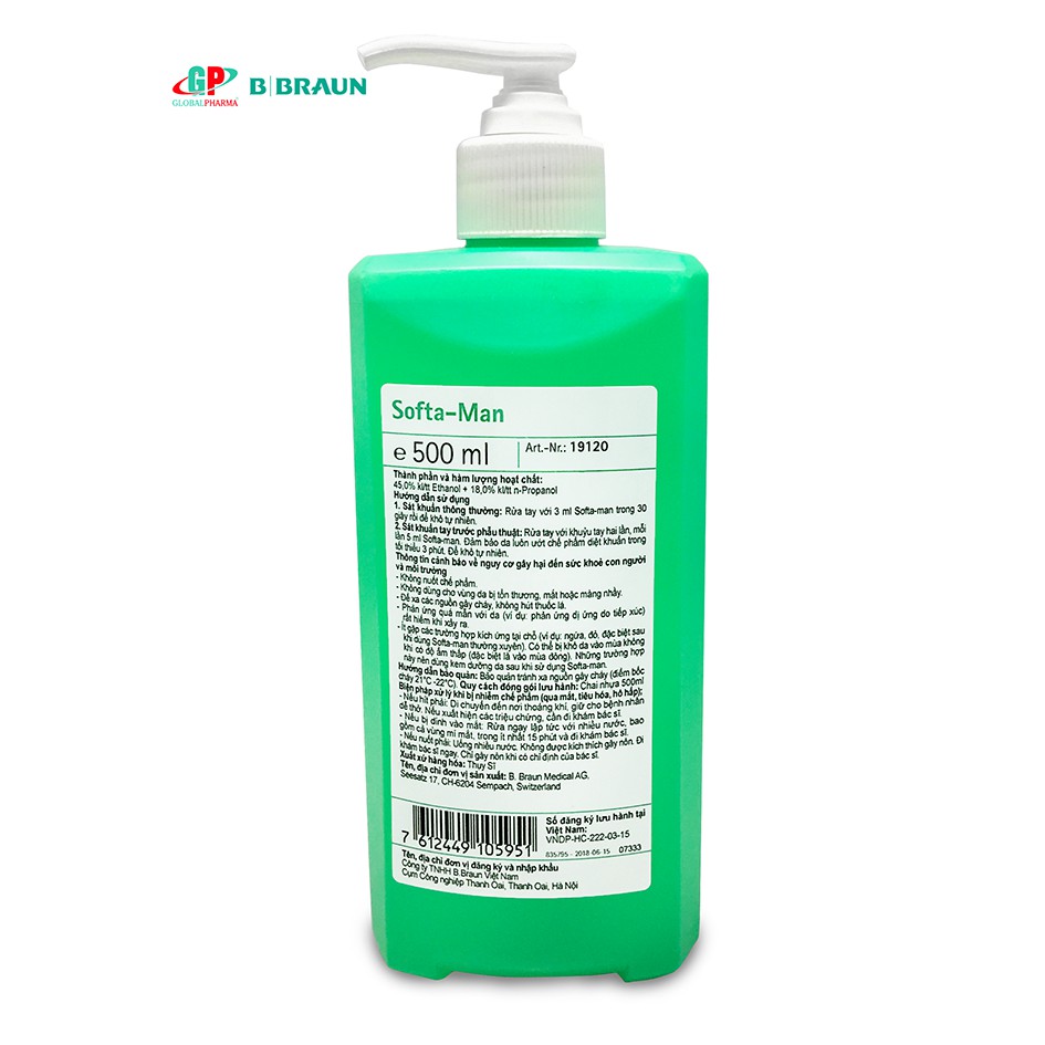 Dung dịch rửa tay, sát khuẩn nhanh Softa-Man 500ml | BigBuy360 - bigbuy360.vn