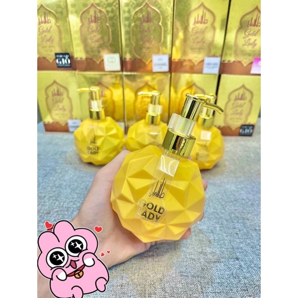 Sữa tắm hương nước hoa DuBai Gold Lady Luxury 300ml -Trắng sáng và mịn da lưu hương quyến rũ siêu phẩm 2021 ᴘʜᴀɴᴅɪᴇᴍᴍʏ99