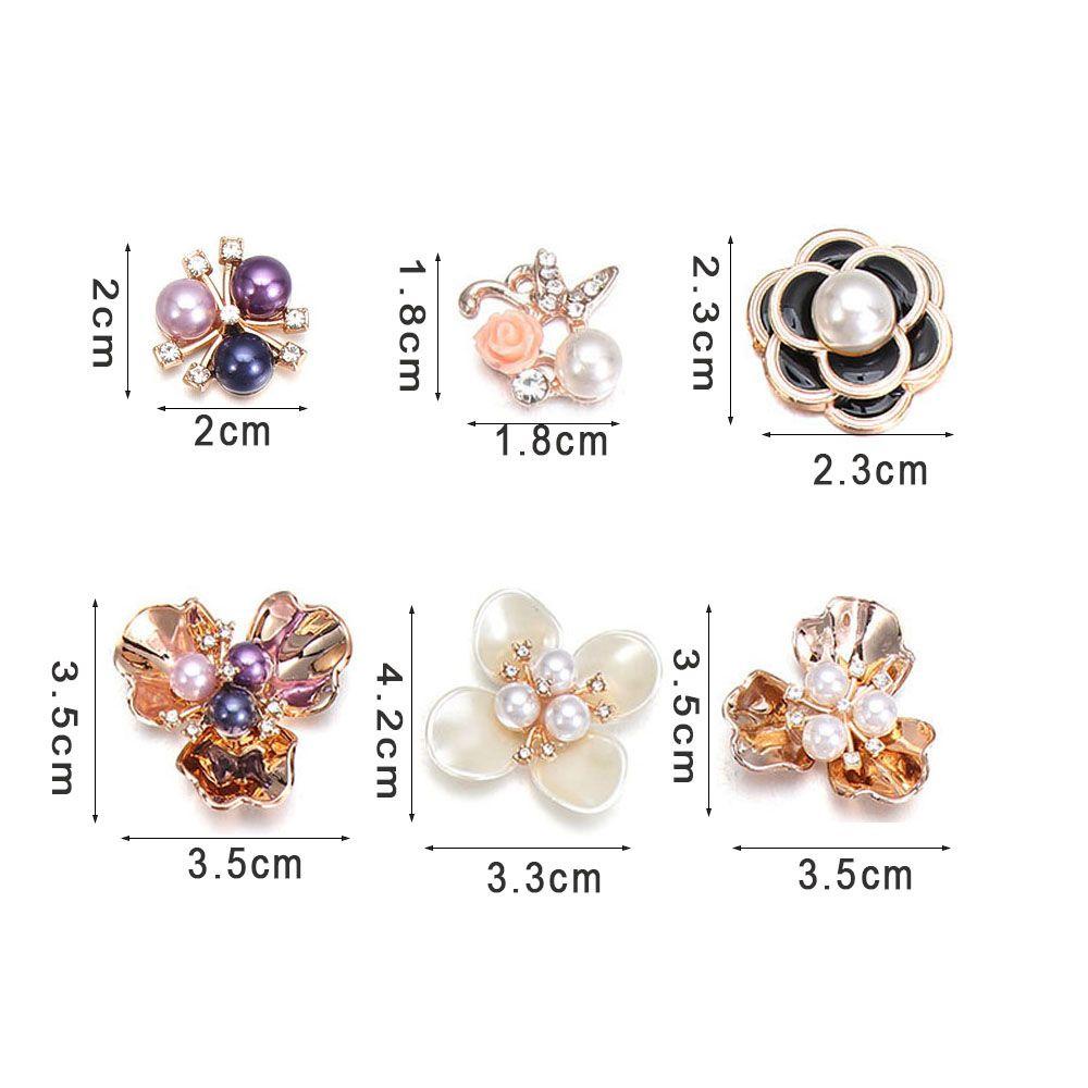 SUYO Bộ 10 Nút Áo Hình Hoa Xinh Xắn