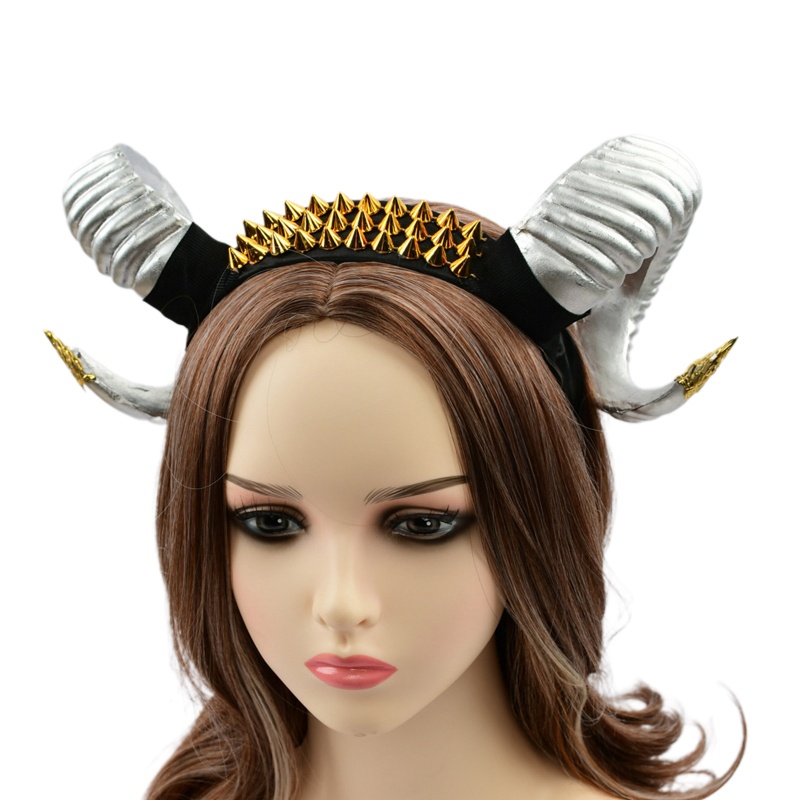 Băng Đô Cài Tóc Hình Sừng Cừu Hóa Trang Halloween
