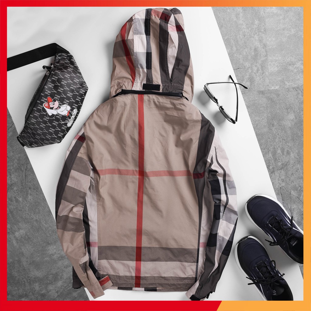 Áo khoác nam MŨ RỜI thời trang kẻ AKH01-BUR | BigBuy360 - bigbuy360.vn