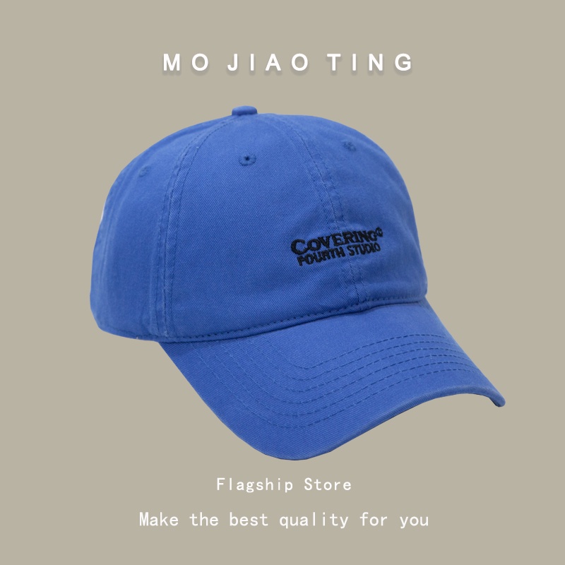 Mũ lưỡi trai thêu chữ màu xanh lá phong cách hàn quốc thời trang dễ phối đồ cho nam và nữ