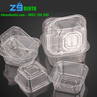 [100 chiếc] Khay nhựa trong suốt đựng bánh trung thu B85-31(85mm)