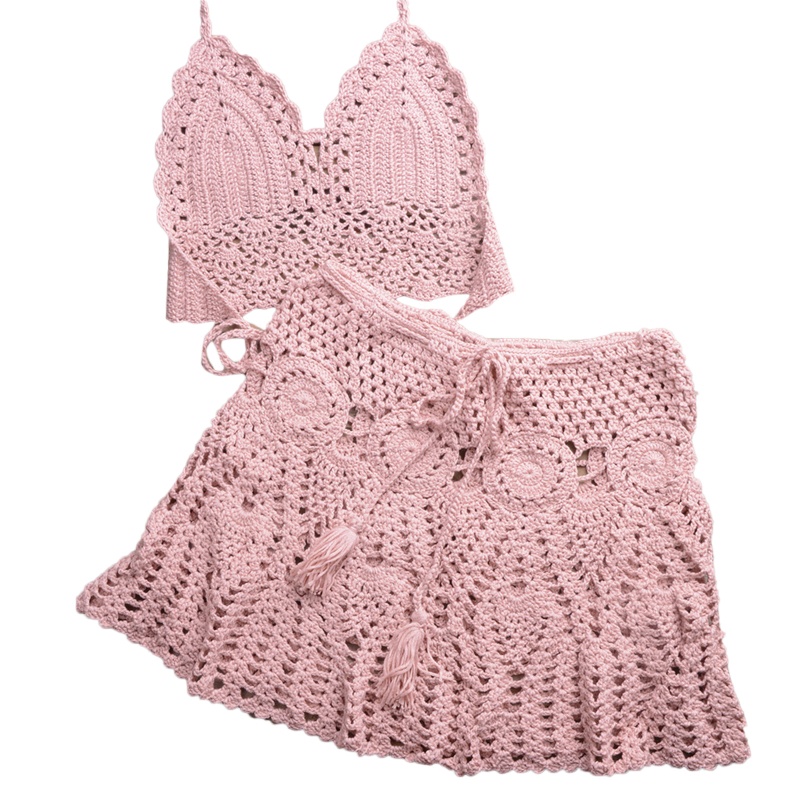 Set Đồ Tắm Đan Len Thời Trang Dành Cho Nữ