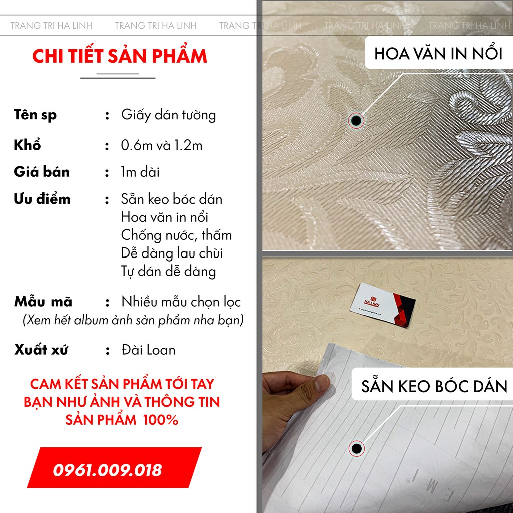 Decal dán tường phòng ngủ hoa văn cổ điển sang trọng đẹp nhiều mẫu đẹp giá rẻ khổ 1,2m