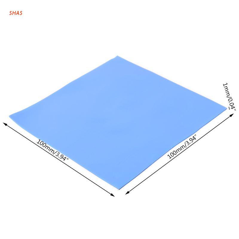 1 Tấm Silicon Tản Nhiệt Gpu Cpu Gpu 100mm X 100mm X 1mm Cho Máy Tính