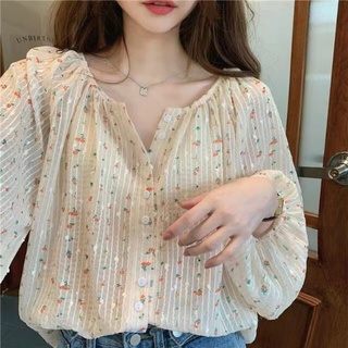 Hàng Mới Về Áo Sơ Mi Dài Tay Dáng Rộng Phong Cách Hàn Quốc Baju Wanita Lengan Panjang Hàng Mới Dành Cho Bạn Nữ