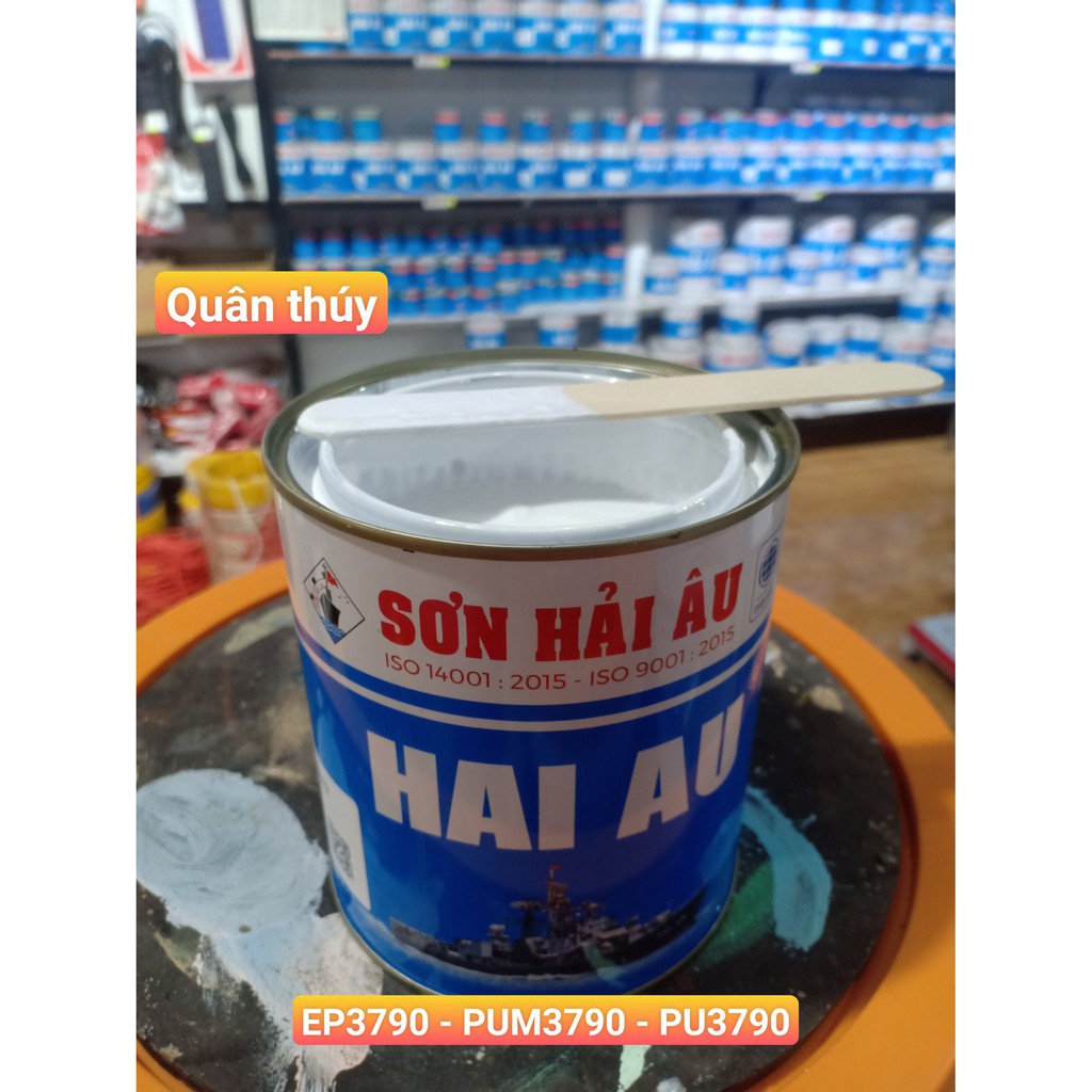Sơn kẽm Hải Âu Epoxy Màu Trắng EP3790 (1L) sơn mạ kẽm 2 thành phần