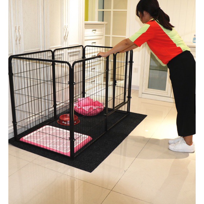Chuồng Quây Chó Lớn - Nan Ống sơn tĩnh điện - Gồm 6 tấm ghép kích thước 90*100cm.
