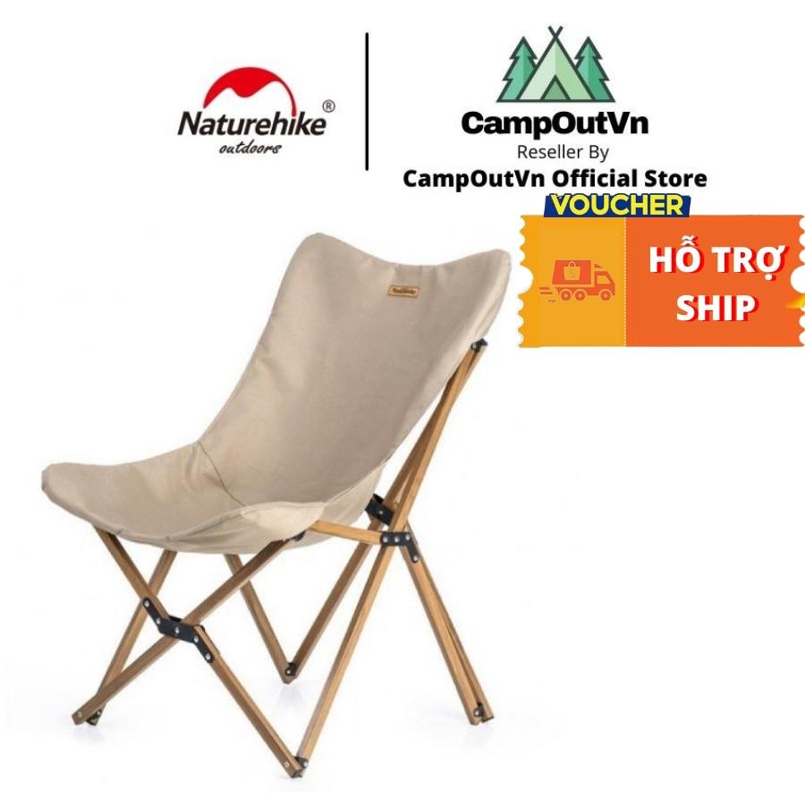 Ghế cắm trại naturehike campoutvn naturehike cắm trại du lịch dã ngoại ghế gấp gọn lưng tựa A036