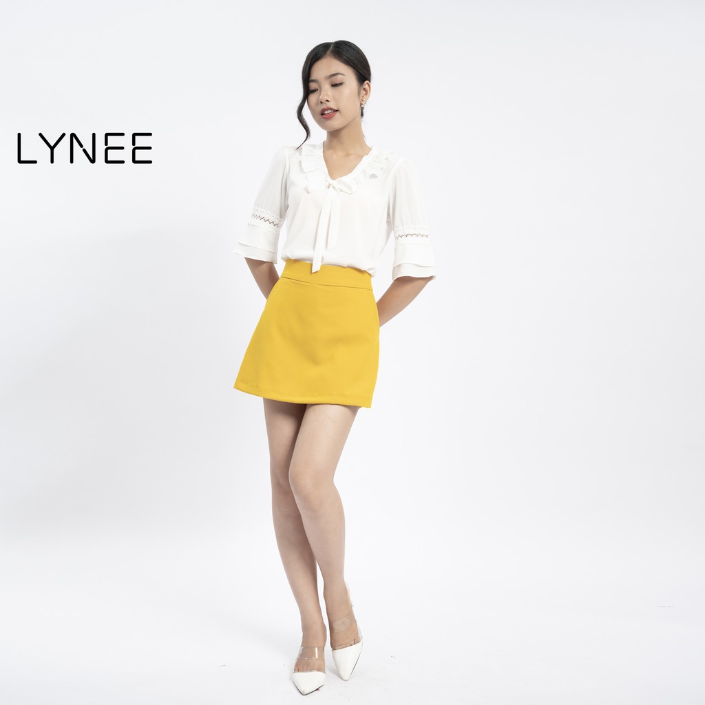 Quần giả váy chữ A ngắn lưng cao LYNEE chất vải tuyết mua dầy dặn - QN01