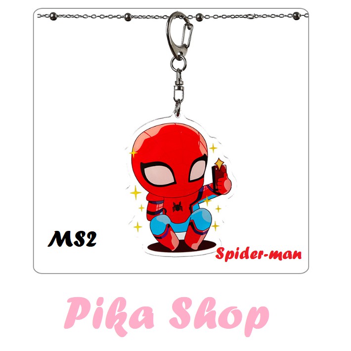 Móc khóa nhựa chibi Avengers