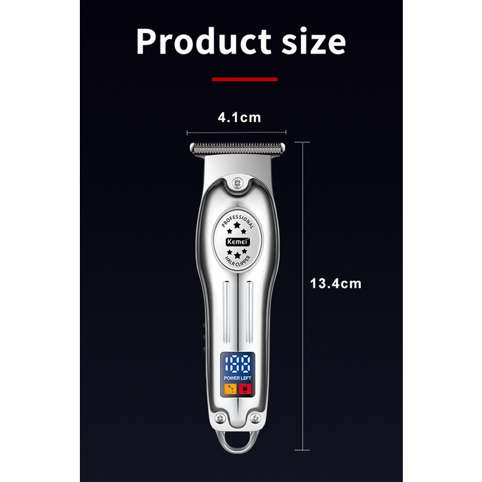 Máy cạo râu Cắt Tóc Cạo Râu Chuyên Nghiệp Kemei 0mm
