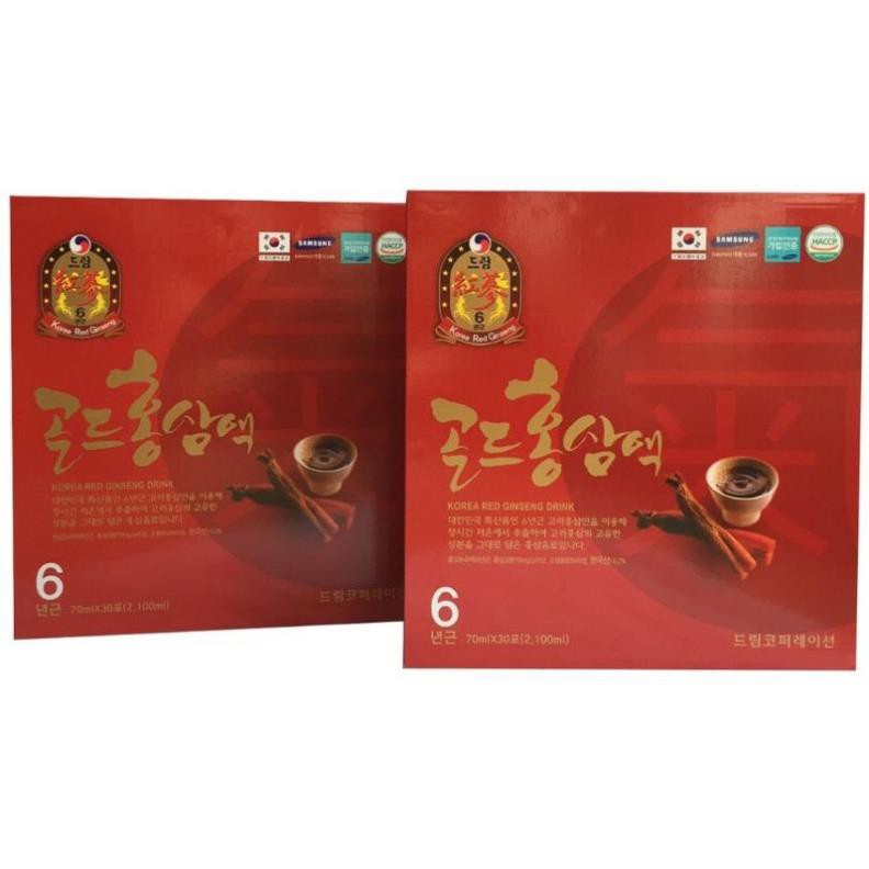 Nước hồng sâm Hàn Quốc 6 năm tuổi bồi bổ sức khỏe tăng cường thể lực 2 hộp ×30 gói ×70ml, PP Ánh Dương Korea | BigBuy360 - bigbuy360.vn