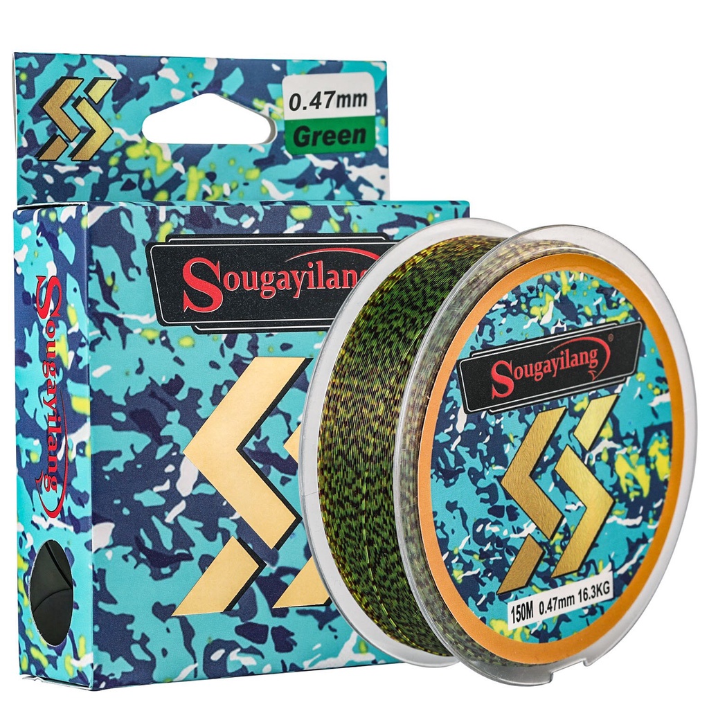 Dây Câu Cá Sougayilang Trong Suốt Bằng Bằng Nylon Siêu Bền 0.14mm-0.47mm 150m
