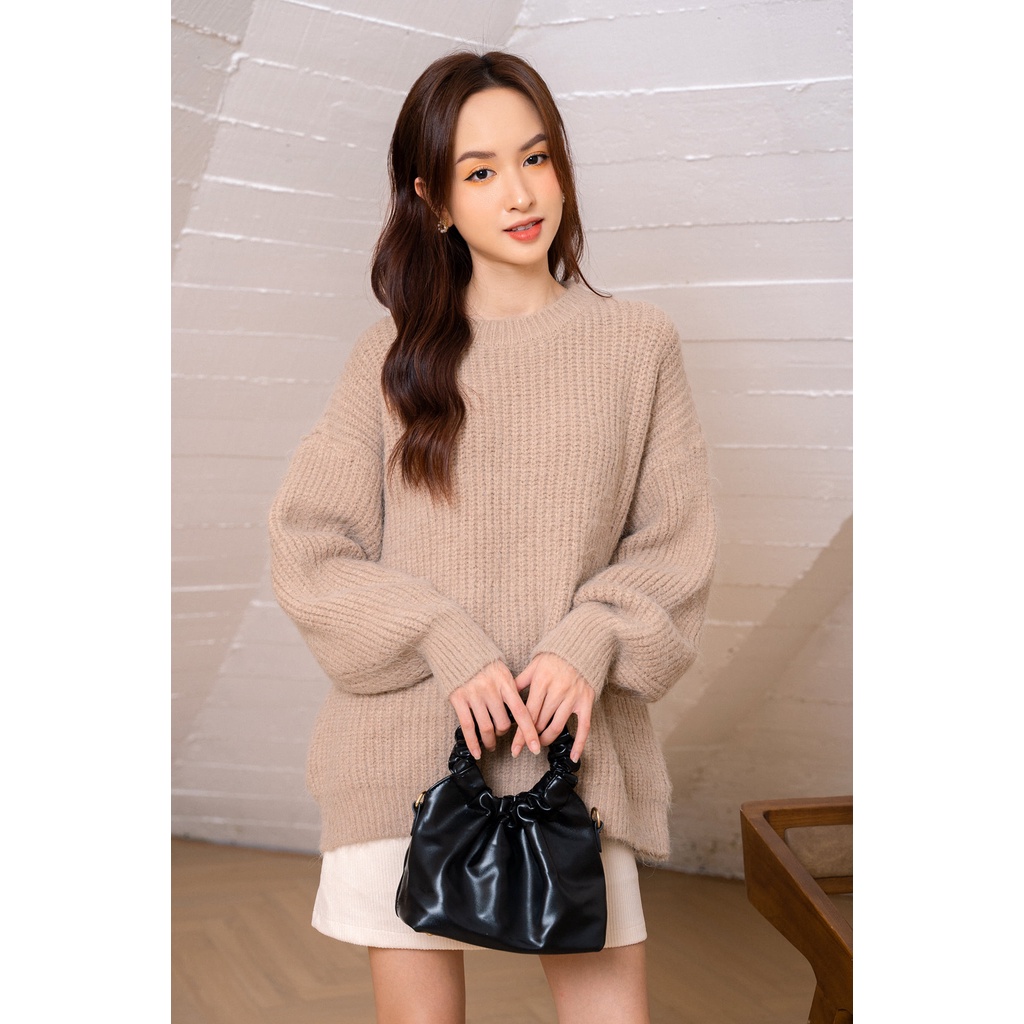 Len hạt gạo cổ tròn gân TIINSTORE G21202