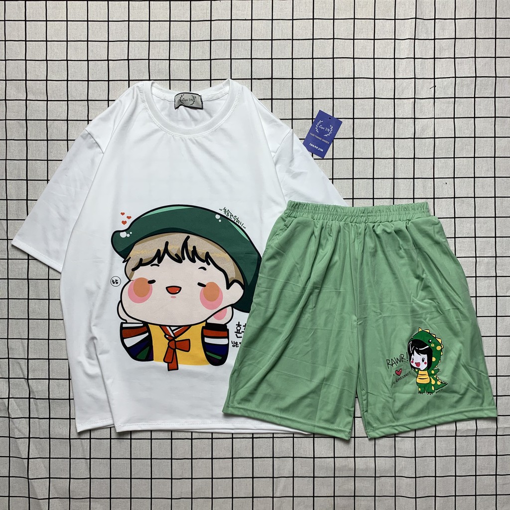 Đồ Bộ Hoạt Hình Form Rộng Unisex 3D Bé MATBU – Lapi VN, Set Cartoon, Freesize, Nam Nữ Đều Mặc Được