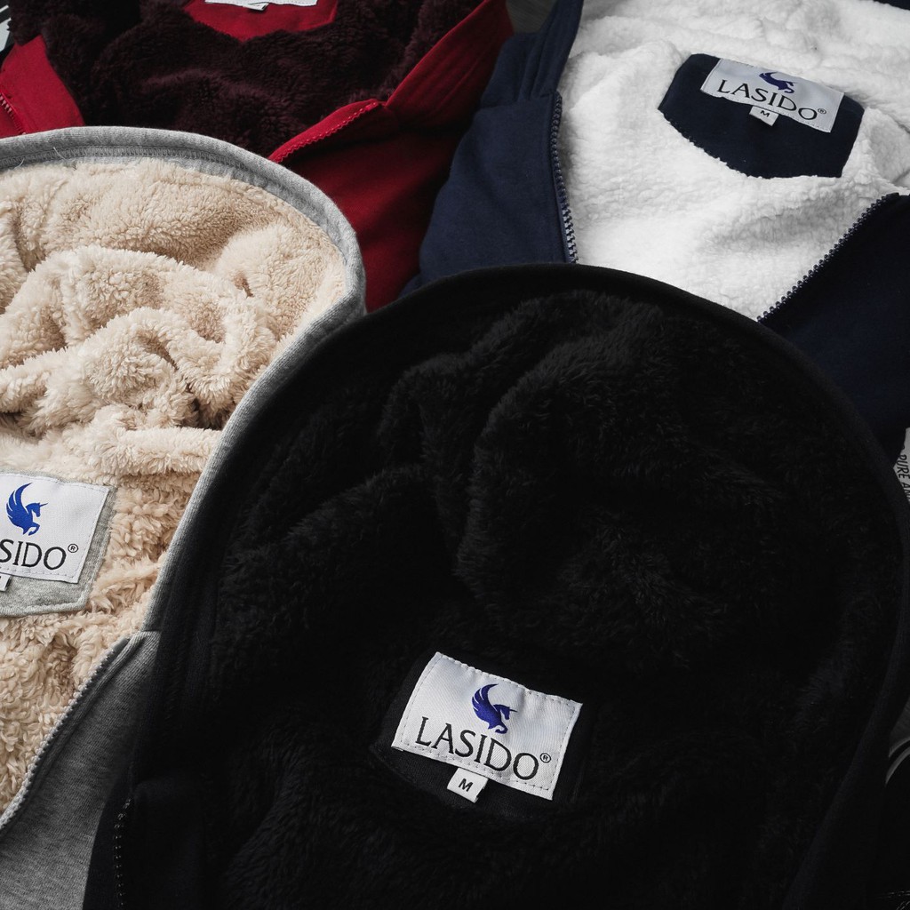 [Mã FAMALLT5 giảm 15% đơn 150K] Áo khoác nỉ lót lông siêu ấm LADOS-230-unisex nam nữ | BigBuy360 - bigbuy360.vn