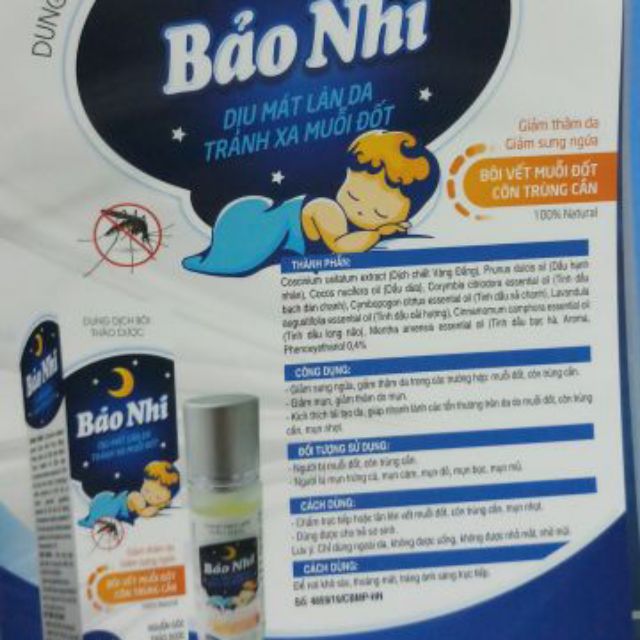 BẢO NHI - BÔI MUỖI ĐỐT - BÔI CÔN TRÙNG CẮN