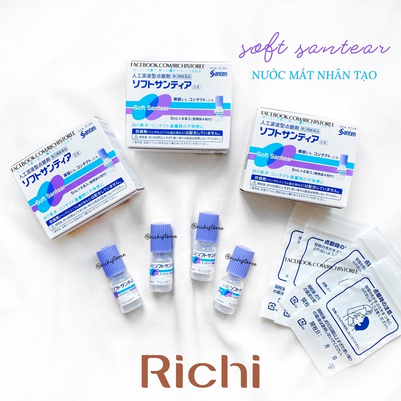 Nước nhỏ mắt nhân tạo sante soft santear