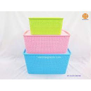 Rổ đựng đồ nắp to 3388 việt nhật