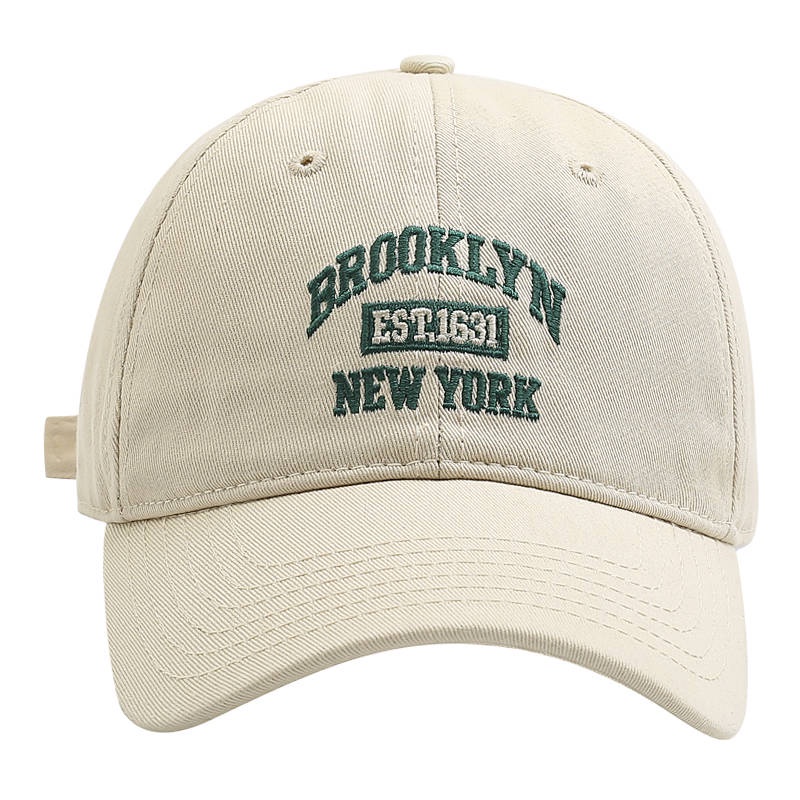 Korean New Embroidered Soft Top Baseball Cap Women's Japanese-Style Retro All-Matching Casual Street Couple's Face-Looking Small Peaked Cap 3fNt