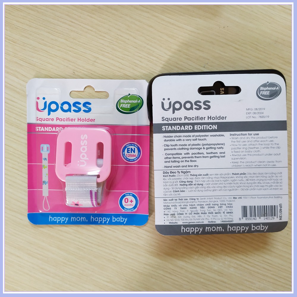 Dây đeo ty ngậm Upass (loại kẹp)- chống rơi đồ cho bé