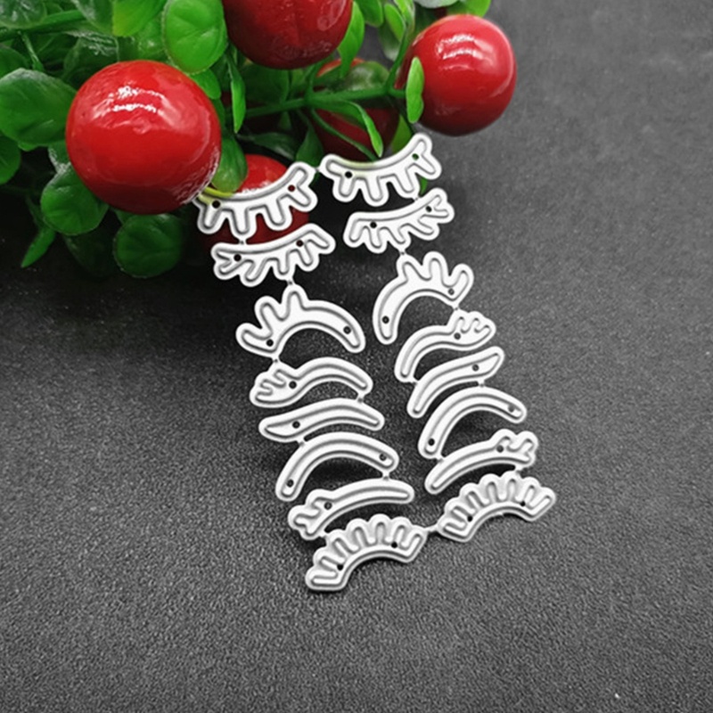 Khuôn Cắt Giấy Kim Loại Hình Lông Mi / Lông Mày