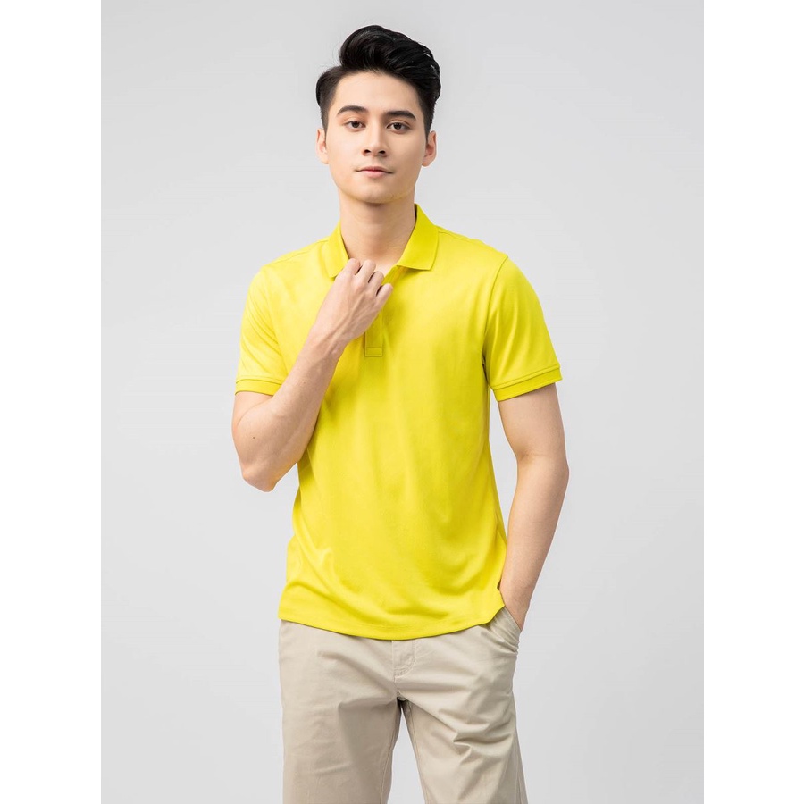 Áo polo nam INSIDEMEN cao cấp cổ đức hai cúc chỉn chu dệt Jacquard bo viền tay áo tạo sự tinh tế IPS007S1