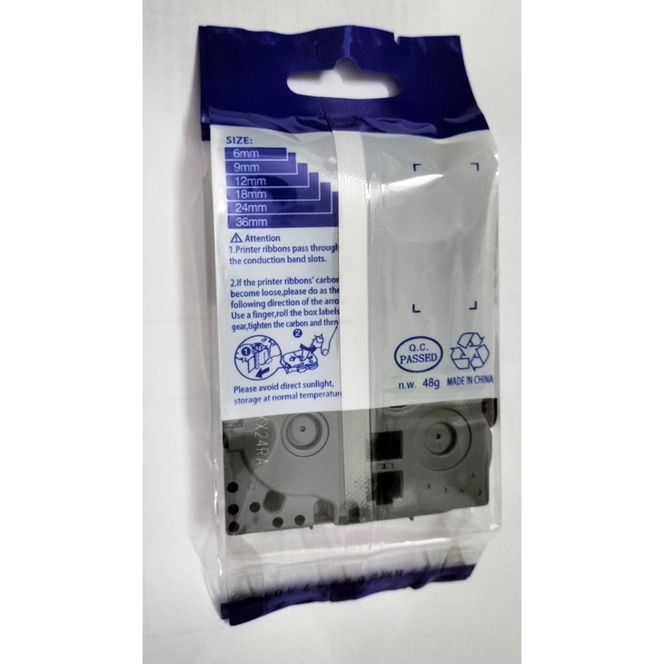 Nhãn in LB - 611 dành cho máy Brother P- Touch – CHỮ ĐEN NỀN VÀNG khổ rộng 6mm*8m