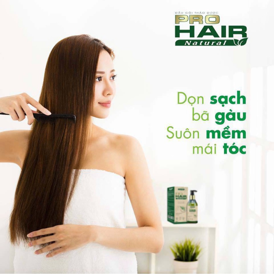 Dầu gội thảo dược Pro Hair Natural 200ml - Hương thơm thảo dược tự nhiên mang lại cảm giác sảng khoái, thư giãn