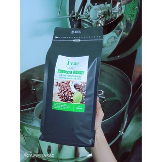 1kg cà phê robusta honey rang mộc pha máy nguyên chất 100%