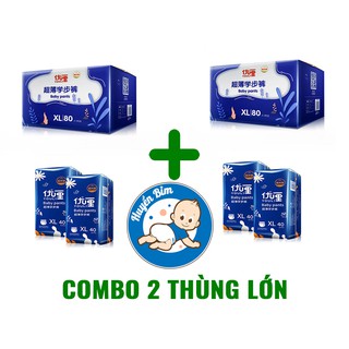 Tã bỉm dán/quần youli xanh đủ size s216/m184/m176/l168/xl160/xxl144/xxxl136
